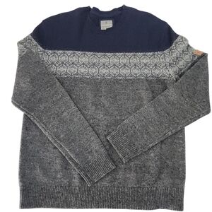 Royal Robbins Wool Blend Nordic Sweater L Gray